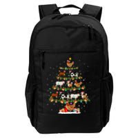 Chicken Cow Goat Horse Farm Animal Farmer Christmas Tree Daily Commute Backpack