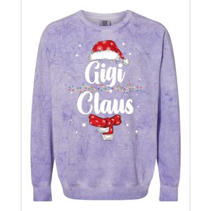 Cute Christmas Gigi Claus Colorblast Crewneck Sweatshirt