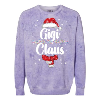 Cute Christmas Gigi Claus Colorblast Crewneck Sweatshirt