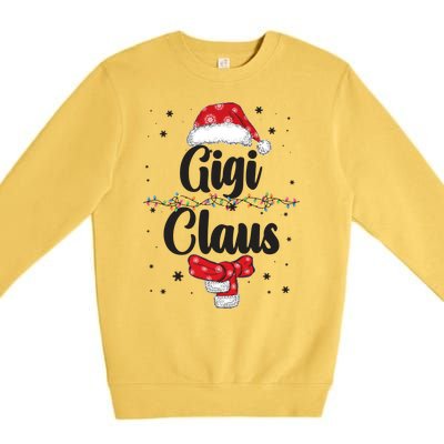 Cute Christmas Gigi Claus Premium Crewneck Sweatshirt