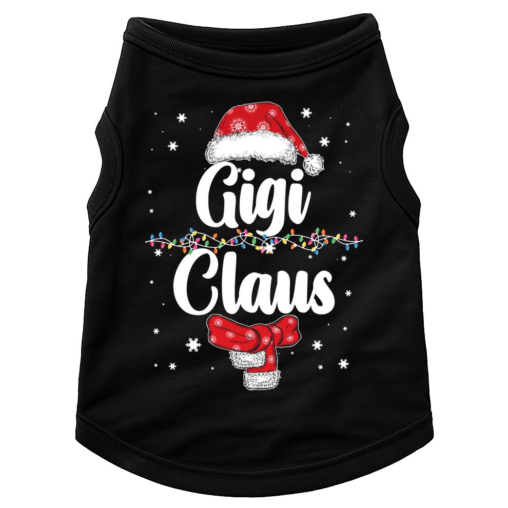 Cute Christmas Gigi Claus Doggie Tank