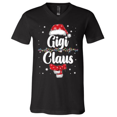 Cute Christmas Gigi Claus V-Neck T-Shirt