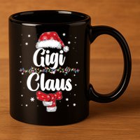 Cute Christmas Gigi Claus 11oz C Handle Ceramic Mug
