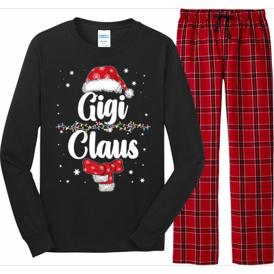 Cute Christmas Gigi Claus Long Sleeve Pajama Set