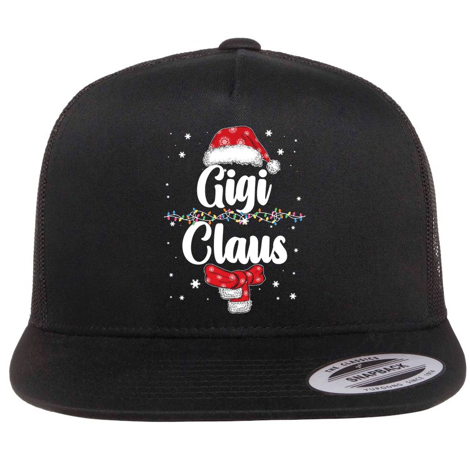 Cute Christmas Gigi Claus Flat Bill Trucker Hat