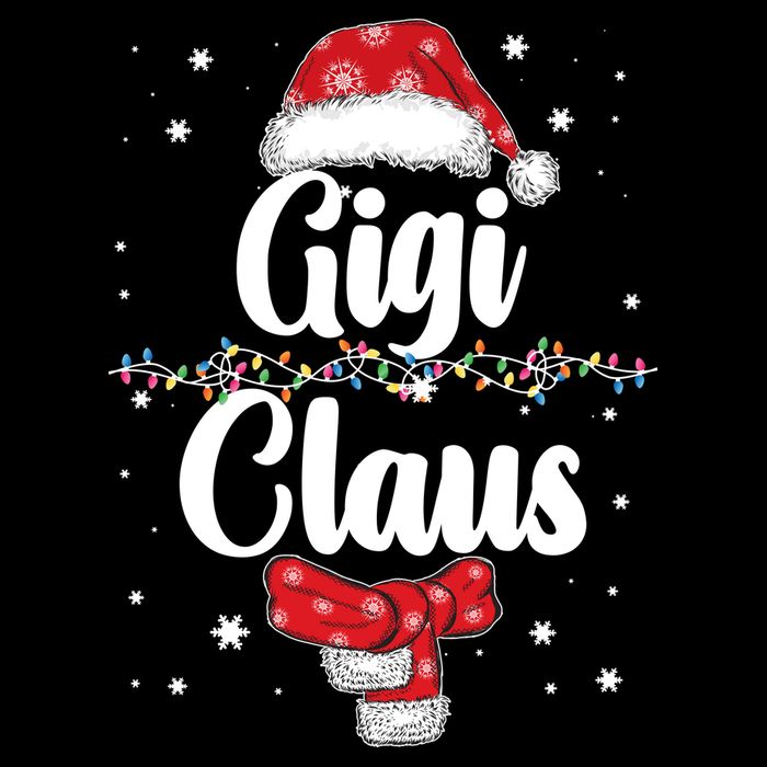 Cute Christmas Gigi Claus Flat Bill Trucker Hat