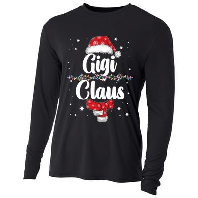 Cute Christmas Gigi Claus Cooling Performance Long Sleeve Crew