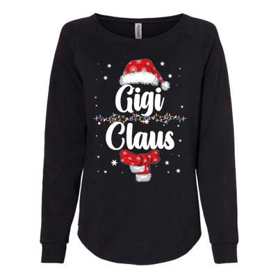 Cute Christmas Gigi Claus Womens California Wash Sweatshirt