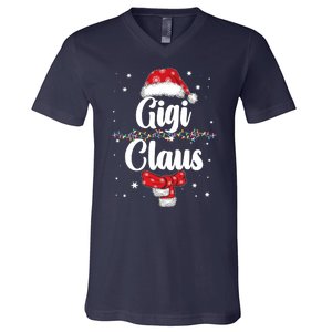 Cute Christmas Gigi Claus V-Neck T-Shirt