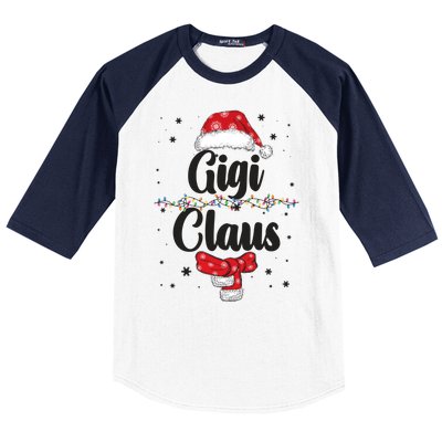 Cute Christmas Gigi Claus Baseball Sleeve Shirt