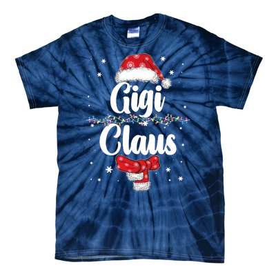 Cute Christmas Gigi Claus Tie-Dye T-Shirt