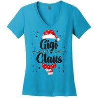 Cute Christmas Gigi Claus Women's V-Neck T-Shirt