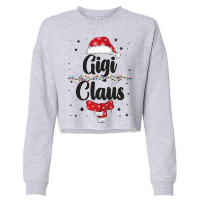 Cute Christmas Gigi Claus Cropped Pullover Crew