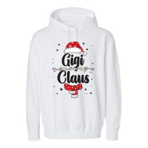 Cute Christmas Gigi Claus Garment-Dyed Fleece Hoodie