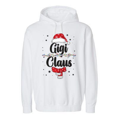 Cute Christmas Gigi Claus Garment-Dyed Fleece Hoodie