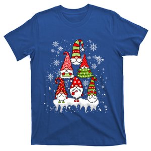 Cute Christmas Gnome Tree Snowflakes Gnomes Xmas Holiday Gift T-Shirt