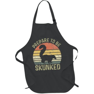Cribbage Card Game Player Funny Lover Prepare To Be Skunked Full-Length Apron With Pockets