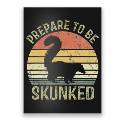 Cribbage Card Game Player Funny Lover Prepare To Be Skunked Poster