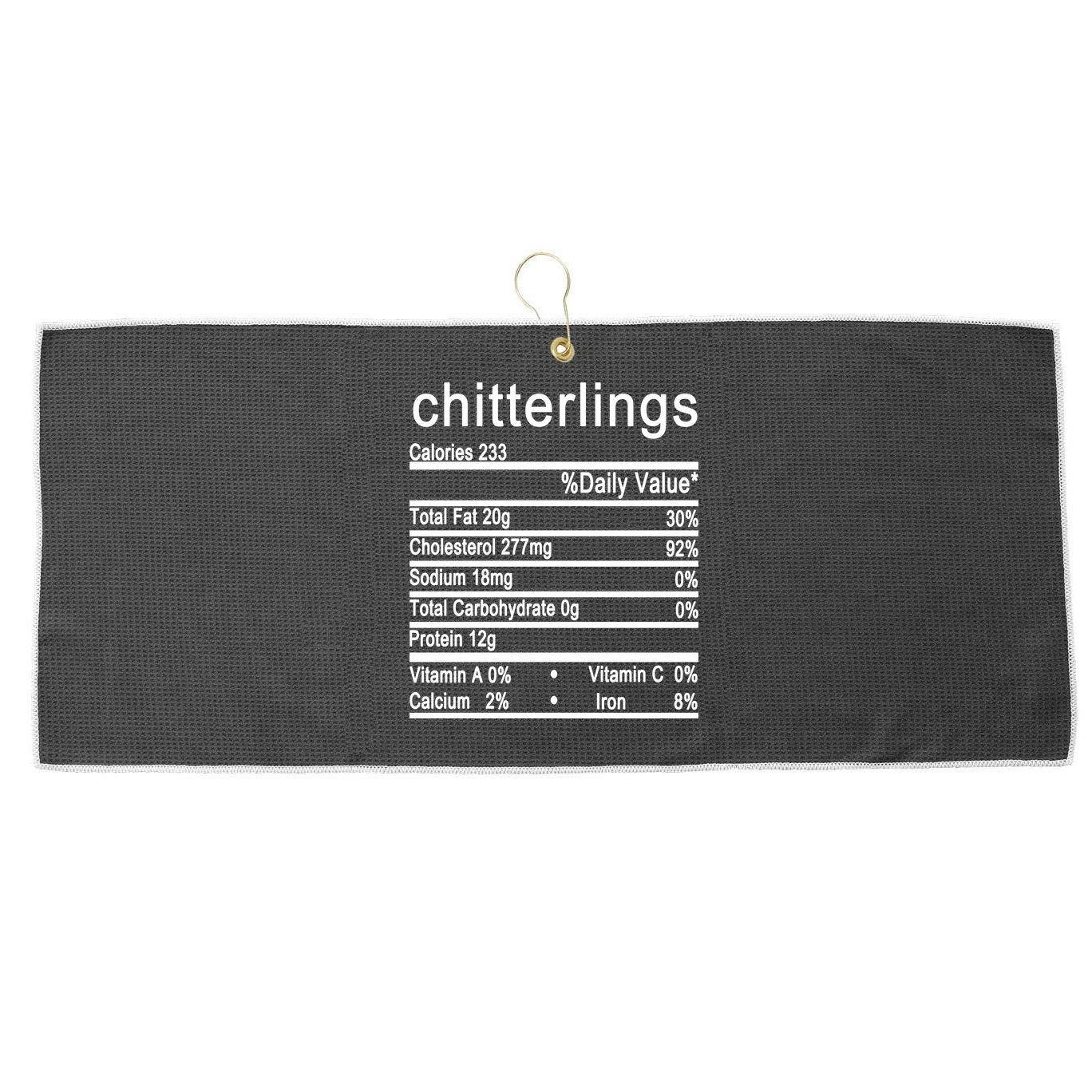 Chitterlings Large Microfiber Waffle Golf Towel