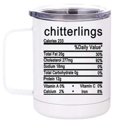 Chitterlings 12 oz Stainless Steel Tumbler Cup