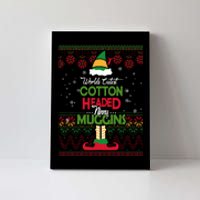 Cutest Cotton Headed Ninny Muggins Funny Christmas Elf Canvas