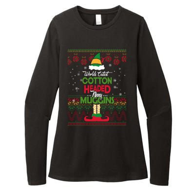 Cutest Cotton Headed Ninny Muggins Funny Christmas Elf Womens CVC Long Sleeve Shirt