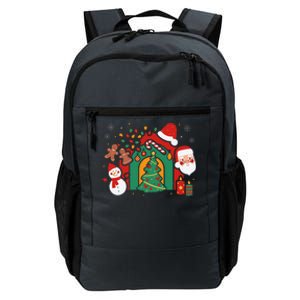 Candy Cane Holly Merry Christmas Happy Xmas Holidays Daily Commute Backpack