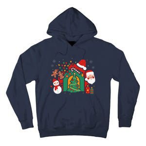 Candy Cane Holly Merry Christmas Happy Xmas Holidays Tall Hoodie