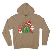 Candy Cane Holly Merry Christmas Happy Xmas Holidays Hoodie