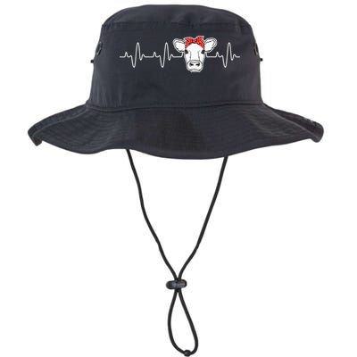Cattle Cow Heart Valve EKG Heartbeat Cute Cow Lover funny Bucket Hat
