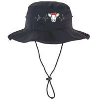 Cattle Cow Heart Valve EKG Heartbeat Cute Cow Lover funny Legacy Cool Fit Booney Bucket Hat