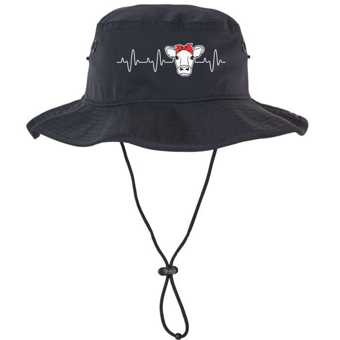 Cattle Cow Heart Valve EKG Heartbeat Cute Cow Lover funny Legacy Cool Fit Booney Bucket Hat