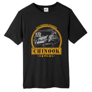 CH47 Chinook Helicopter Tall Fusion ChromaSoft Performance T-Shirt