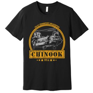 CH47 Chinook Helicopter Premium T-Shirt