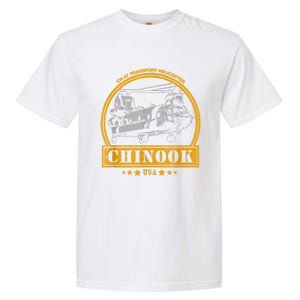 CH47 Chinook Helicopter Garment-Dyed Heavyweight T-Shirt