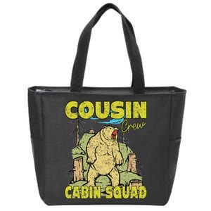 Cousin Crew Hiking Cabin Squad 2024 Summer Camping Mountain Zip Tote Bag