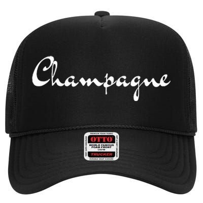 Champagne High Crown Mesh Back Trucker Hat