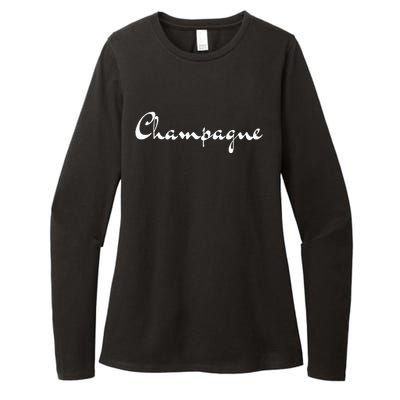 Champagne Womens CVC Long Sleeve Shirt