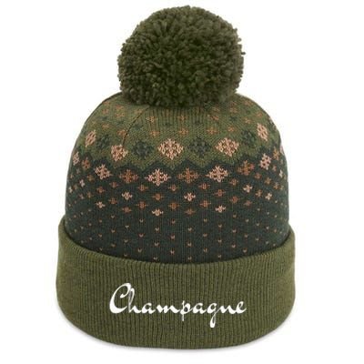 Champagne The Baniff Cuffed Pom Beanie