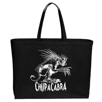 Chupacabra Cotton Canvas Jumbo Tote