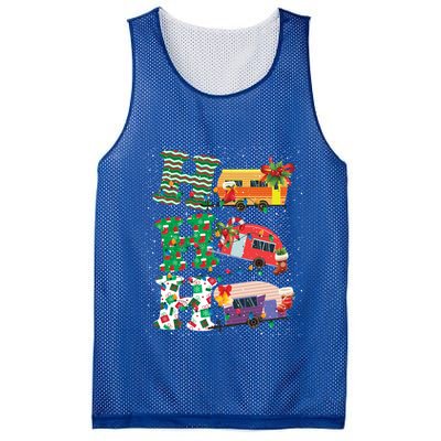 Christmas Campers Ho Ho Ho Funny Camping Lovers Cool Gift Mesh Reversible Basketball Jersey Tank