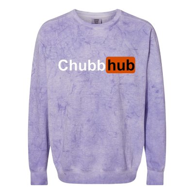 Chubbhub, Chubb Hub Funny Colorblast Crewneck Sweatshirt