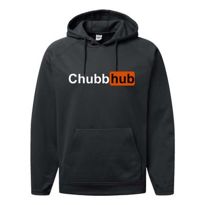 Chubbhub, Chubb Hub Funny Performance Fleece Hoodie