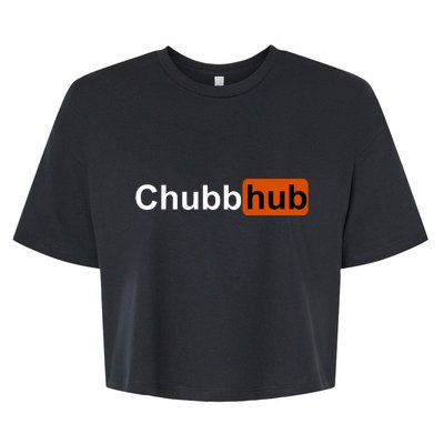 Chubbhub, Chubb Hub Funny Bella+Canvas Jersey Crop Tee