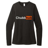 Chubbhub, Chubb Hub Funny Womens CVC Long Sleeve Shirt