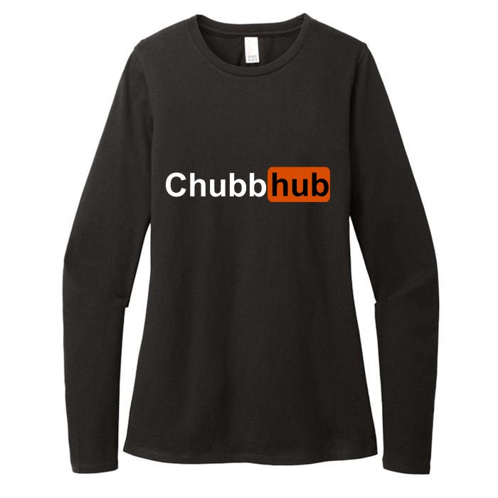 Chubbhub, Chubb Hub Funny Womens CVC Long Sleeve Shirt