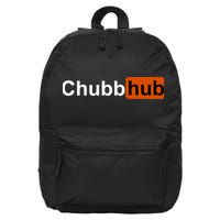 Chubbhub, Chubb Hub Funny 16 in Basic Backpack