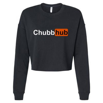 Chubbhub, Chubb Hub Funny Cropped Pullover Crew