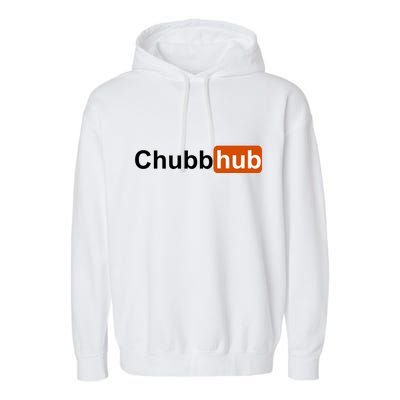 Chubbhub, Chubb Hub Funny Garment-Dyed Fleece Hoodie