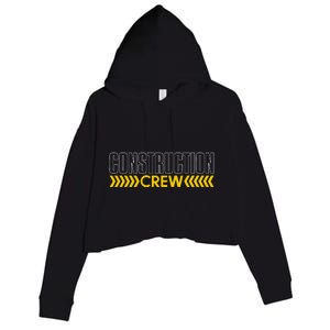 Construction Crew & Highway Worker Crop Fleece Hoodie